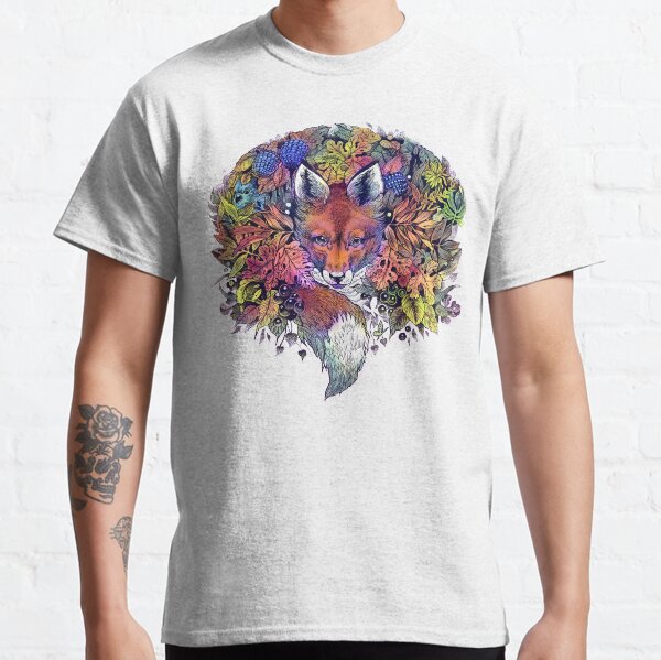 Rainbow Hiding Fox Classic T-Shirt