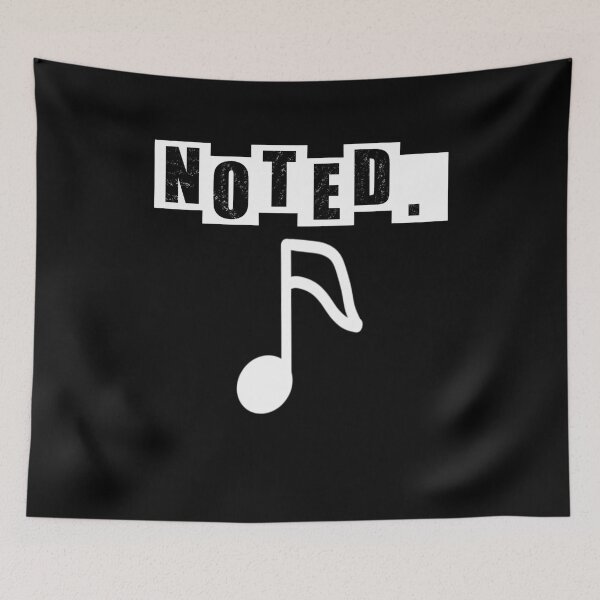 Item preview, Noted Semiquaver - Black designed and sold by BusyMonkeys.