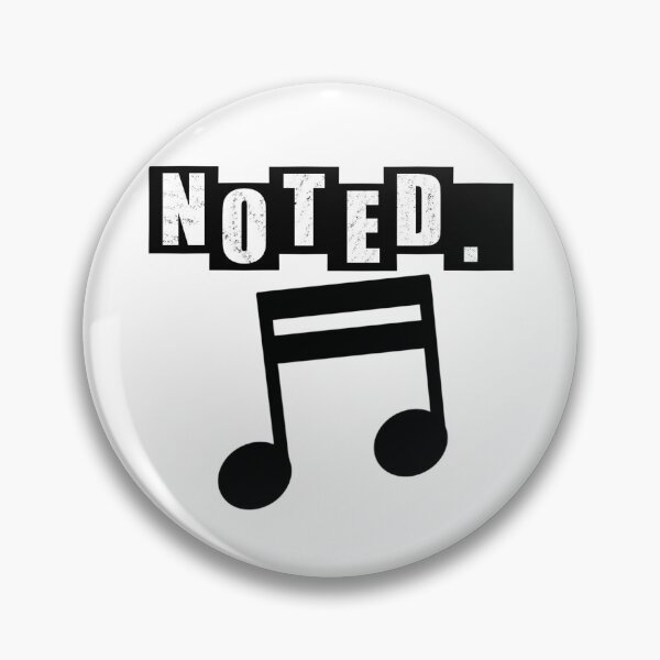 Item preview, Noted Semiquaver - Double - White designed and sold by BusyMonkeys.