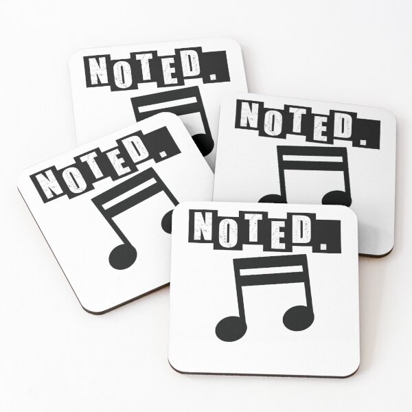 Item preview, Noted Semiquaver - Double - White designed and sold by BusyMonkeys.