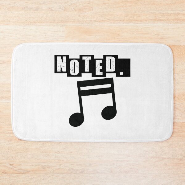 Item preview, Noted Semiquaver - Double - White designed and sold by BusyMonkeys.