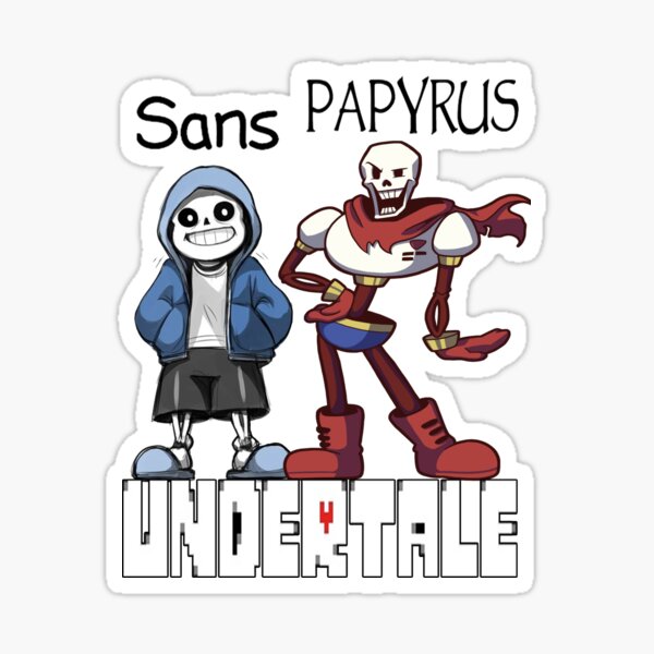  Undertale - Sans and Papyrus Sticker Bumper Sticker