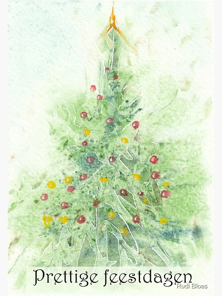 Thumbnail 2 of 2, Greeting Card, Kerstkaart 3 designed and sold by Rudi-Bloes.