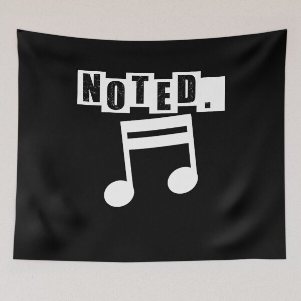 Item preview, Noted Semiquaver - Double - Black designed and sold by BusyMonkeys.
