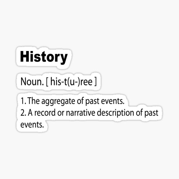 history-definition-sticker-by-artfoxova-redbubble