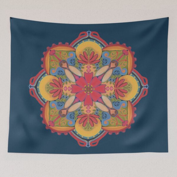 Item preview, Symmetrical Ornament in folkloristic boho-style designed and sold by marina63.
