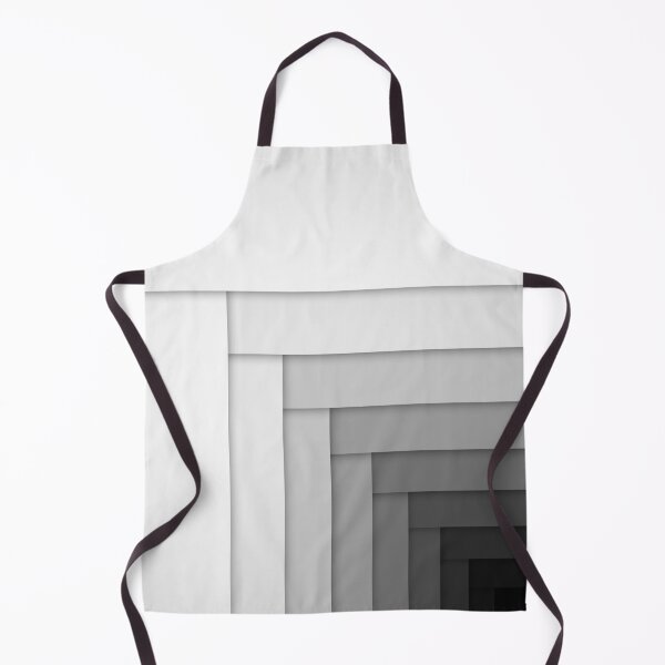 Item preview, White To Black Ombre Gradient 3D Stripes Herringbone designed and sold by hyproinc.