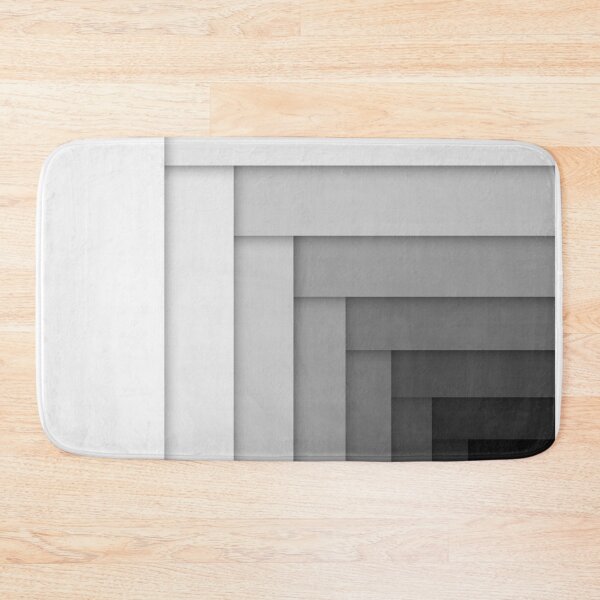 Item preview, White To Black Ombre Gradient 3D Stripes Herringbone designed and sold by hyproinc.
