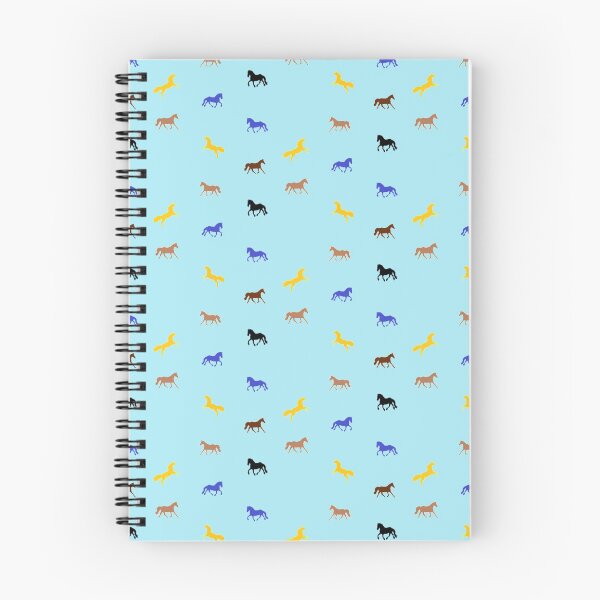 Item preview, horses blue background designed and sold by miaterinka.