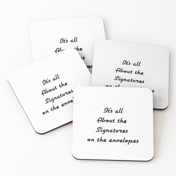 Item preview, It's all About Signatures On the Envelopes designed and sold by Captionator.