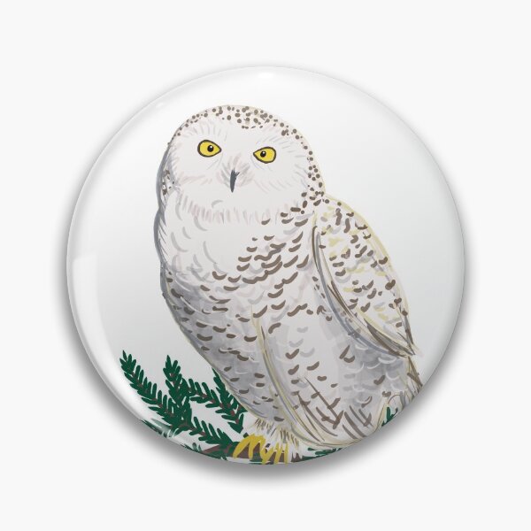 Item preview, White snow owl designed and sold by Luaillustration.