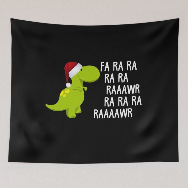 Item preview, Fa Ra Ra Ra Ra Raaawr Ra Ra Ra Raaawr Dinosaur Santa Christmas Dinosaur designed and sold by Nrlifecreations.