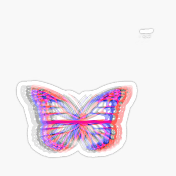 glitch butterfly  Sticker