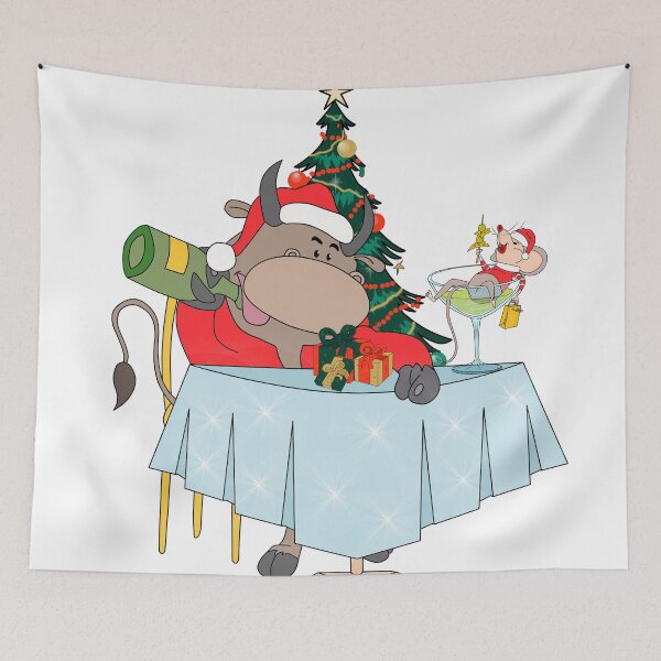 Item preview, bull and mouse meet the new year, designed and sold by AvotArt.