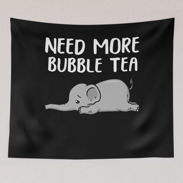 Item preview, Bubble Tea Elephant Shirt Niños Cute Boba Tea Gift Bubble Tea designed and sold by DSWShirts.