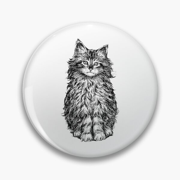 Item preview, Black cat , Cat Kitten Drawing designed and sold by Bashar-Design.