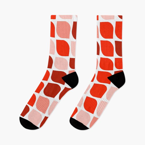 Item preview, Scarlet geometric shapes in repeated pattern designed and sold by acidmit.