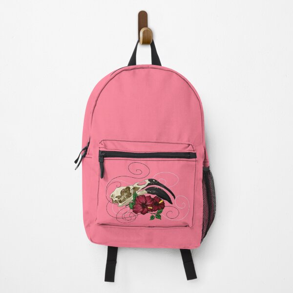 Item preview, Flamingo skull with hibiscus designed and sold by JcB-Arts.