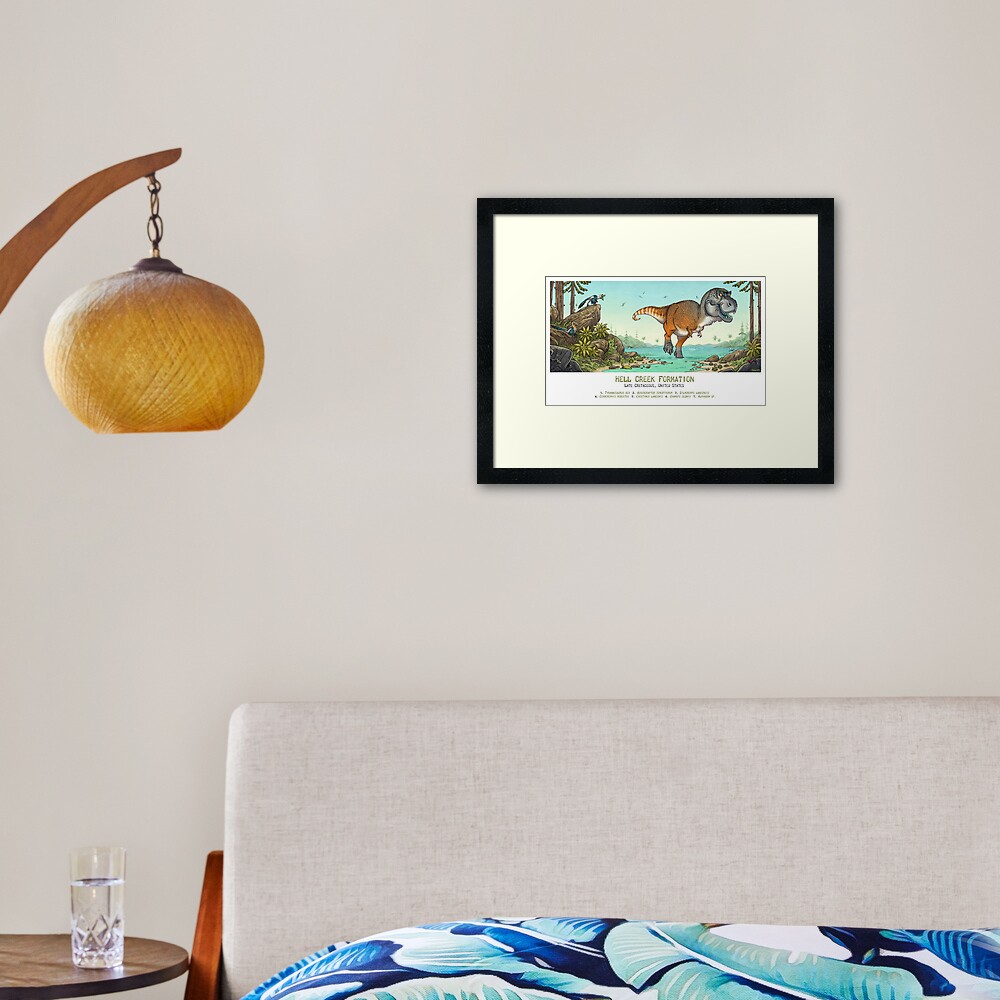Hell Creek Formation Framed Art Print