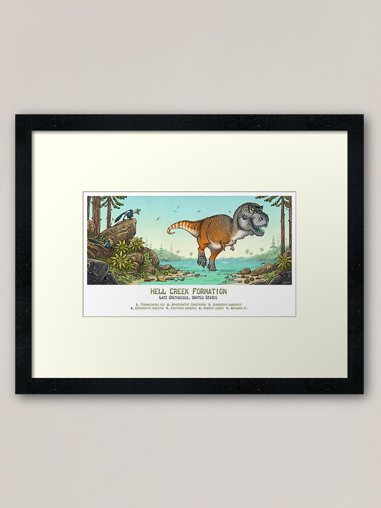 Alternate view of Hell Creek Formation Framed Art Print