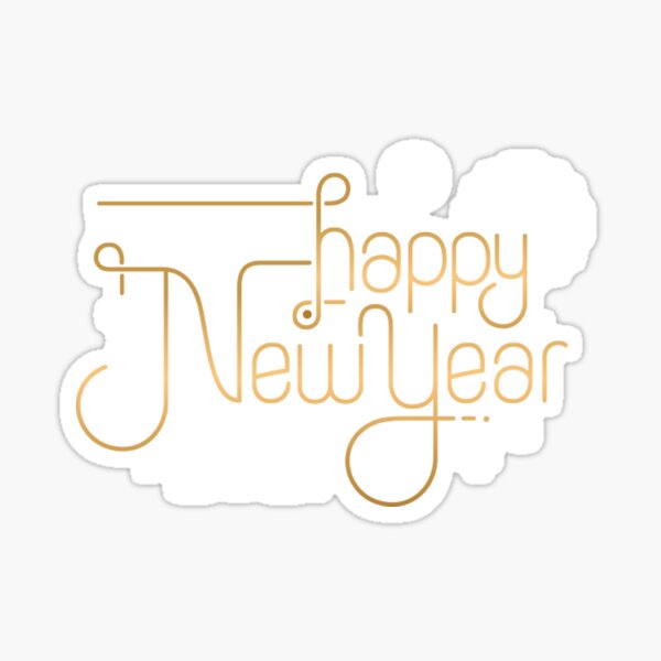 Item preview, Typography Happy New Year 2021 designed and sold by Alexandra Schowalter.