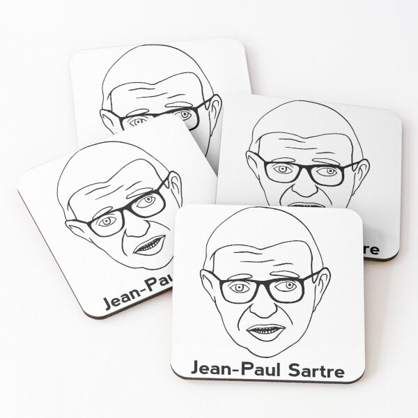 Item preview, Jean-Paul Sartre sticker designed and sold by SozioN.