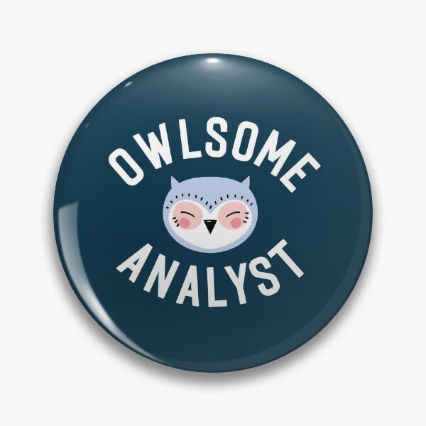 Item preview, Owlsome Analyst Pun - Funny Gift Idea designed and sold by betternotes.