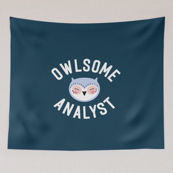 Item preview, Owlsome Analyst Pun - Funny Gift Idea designed and sold by betternotes.