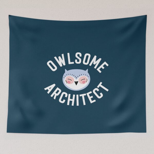 Item preview, Owlsome Architect Pun - Funny Gift Idea designed and sold by betternotes.