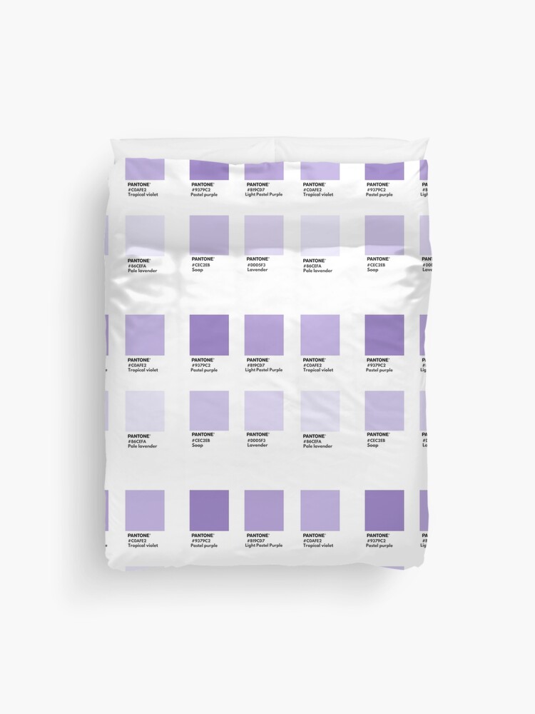 Light purple gradient pantone color swatch | Duvet Cover