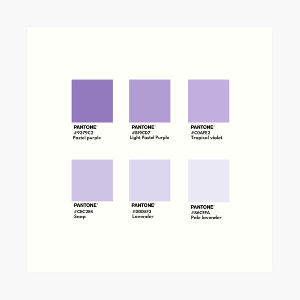 Lavender Haze Color Swatch. | Poster