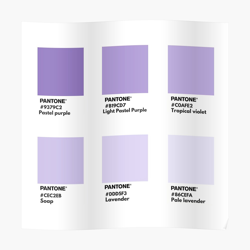tand kylling ulykke Light purple gradient pantone color swatch" Sticker for Sale by softlycarol  | Redbubble