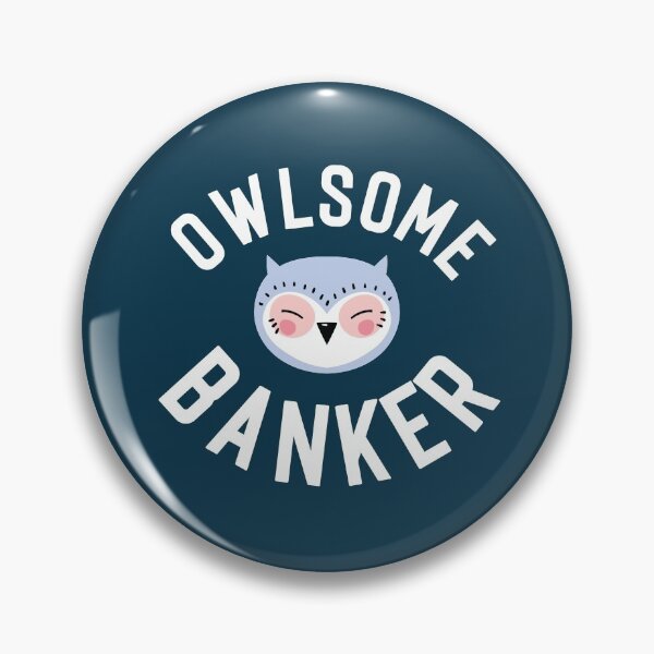 Item preview, Owlsome Banker Pun - Funny Gift Idea designed and sold by betternotes.