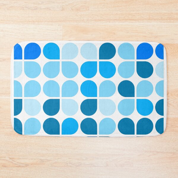 Item preview, Azure geometric shapes in repeated ornament designed and sold by acidmit.