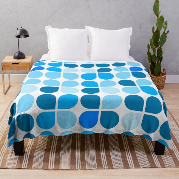Item preview, Azure geometric shapes in repeated ornament designed and sold by acidmit.