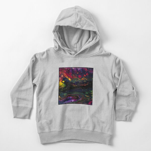 Acrylic Abstract Pour Toddler Pullover Hoodie