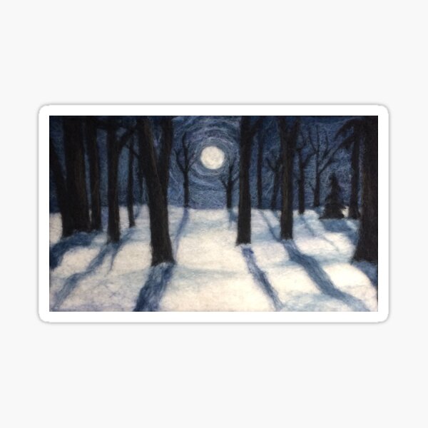 January Full Moon Sticker