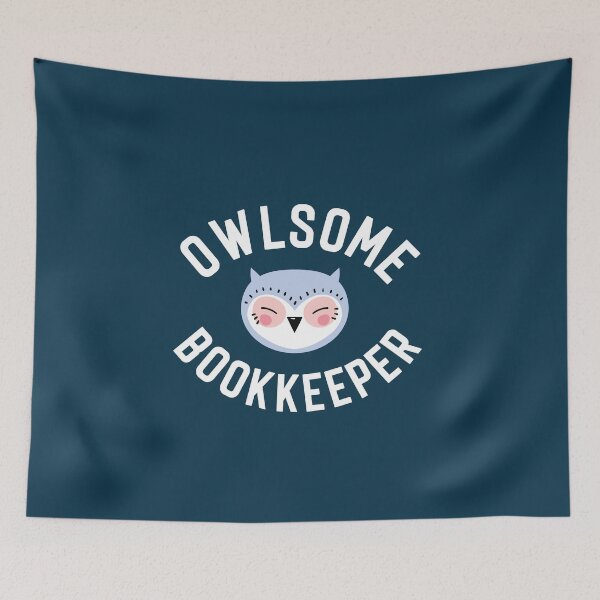 Item preview, Owlsome Bookkeeper Pun - Funny Gift Idea designed and sold by betternotes.