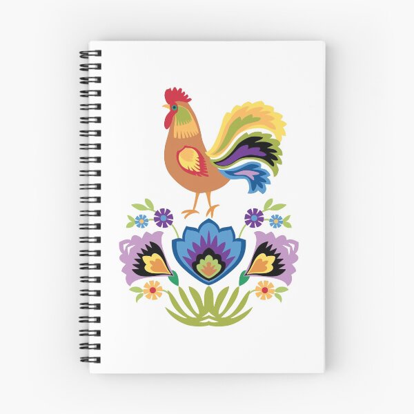 Item preview, Polish Copper Rooster and Flowers designed and sold by Barbara Pixton.