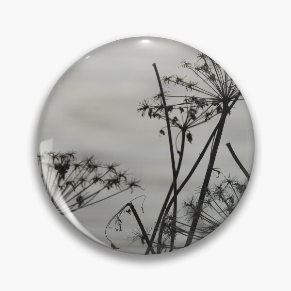 Item preview, Silhouetted seed heads grey sky designed and sold by Gaynor-dI.