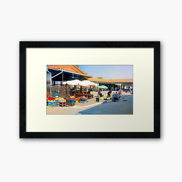 Paphos Fruit Market Framed Art Print