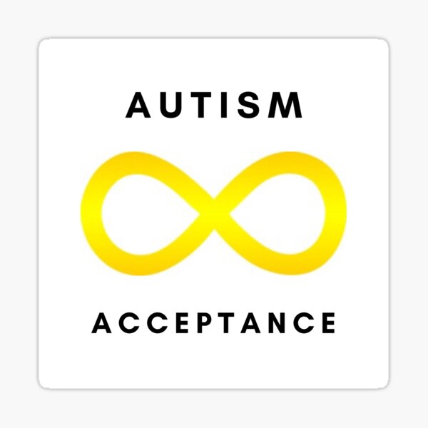 Item preview, Autism Acceptance - Gold Infinity designed and sold by AspirationAutie.