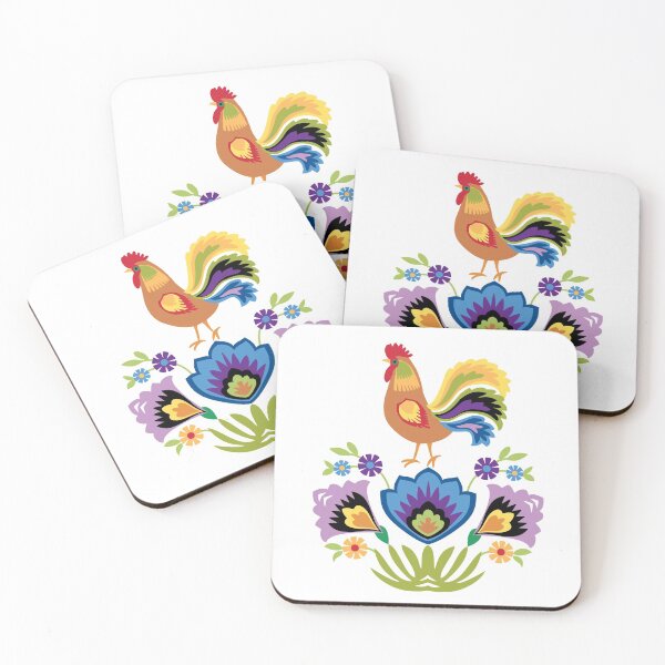 Item preview, Polish Copper Rooster and Flowers designed and sold by Barbara Pixton.