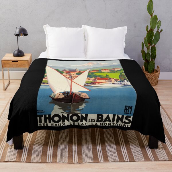 Artikelvorschau, retro classic PLM Thonton les Bains poster entworfen und verkauft von CorasPosters.