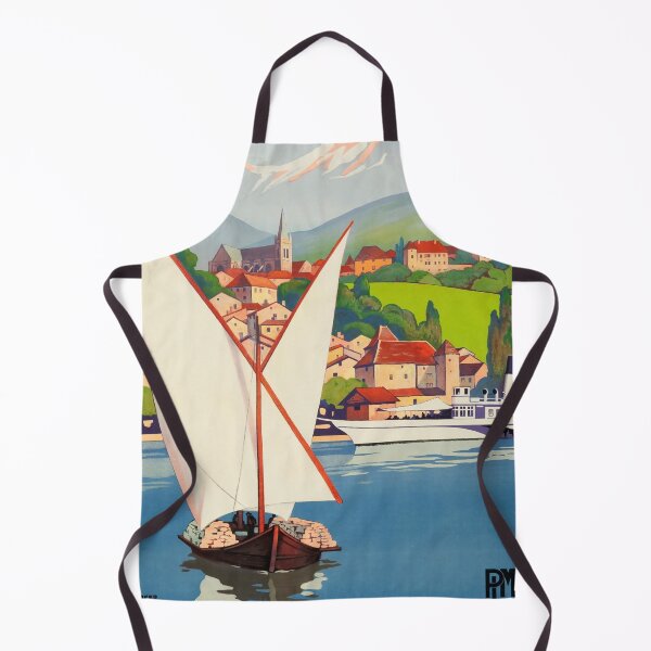 Item preview, retro classic PLM Thonton les Bains poster designed and sold by CorasPosters.