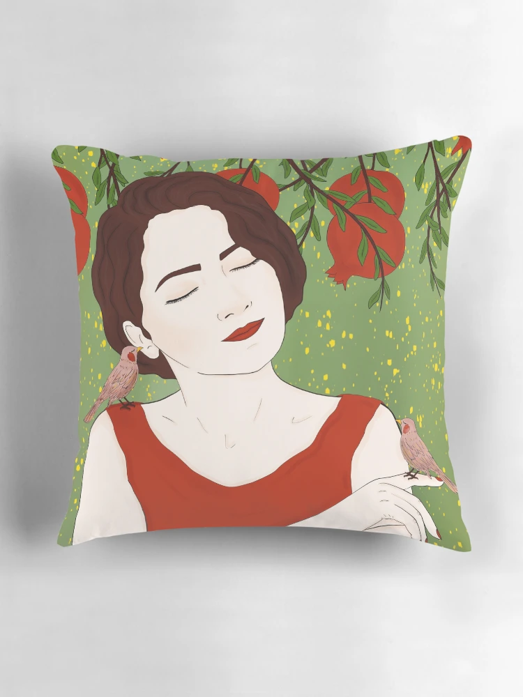 Thumbnail 3 of 4, Pillow, Whisper designed and sold by Roshi-R.