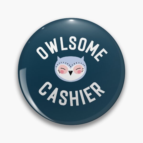 Item preview, Owlsome Cashier Pun - Funny Gift Idea designed and sold by betternotes.