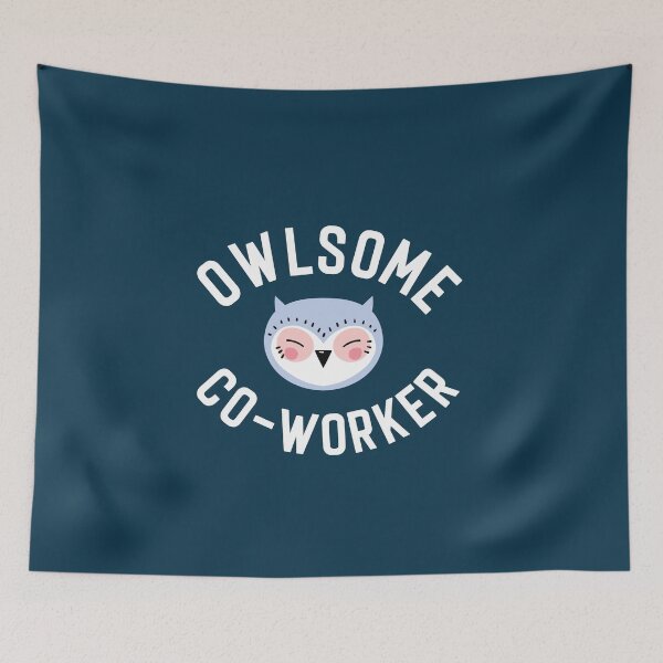 Item preview, Owlsome Co-Worker Pun - Funny Gift Idea designed and sold by betternotes.