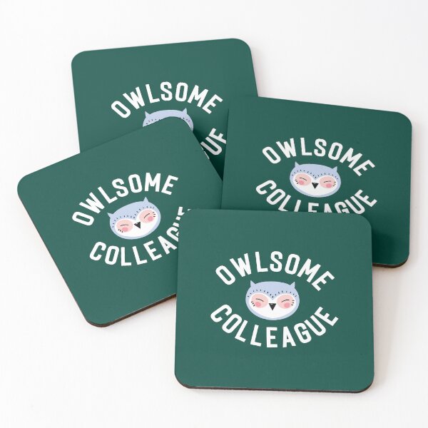 Item preview, Owlsome Colleague Pun - Funny Gift Idea designed and sold by betternotes.