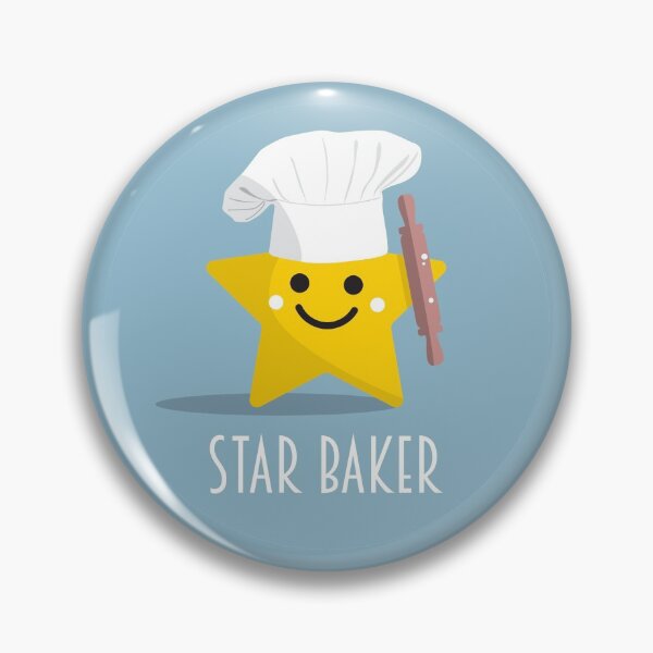 Item preview, Cute Star Baker with Rolling Pin designed and sold by VicEllisArt.